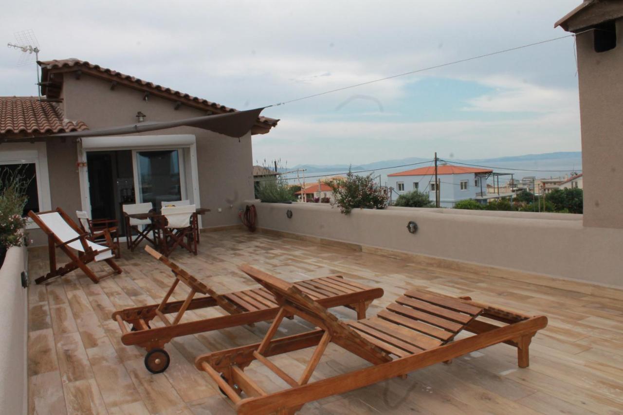Sea View Apartment 15 Min From Athens Airport Nea Makri Exterior photo