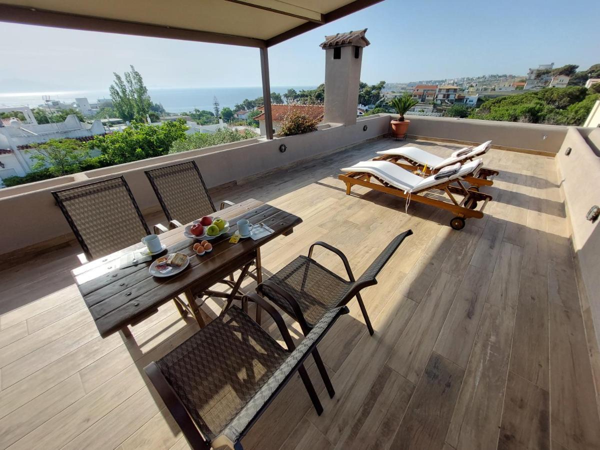Sea View Apartment 15 Min From Athens Airport Nea Makri Exterior photo