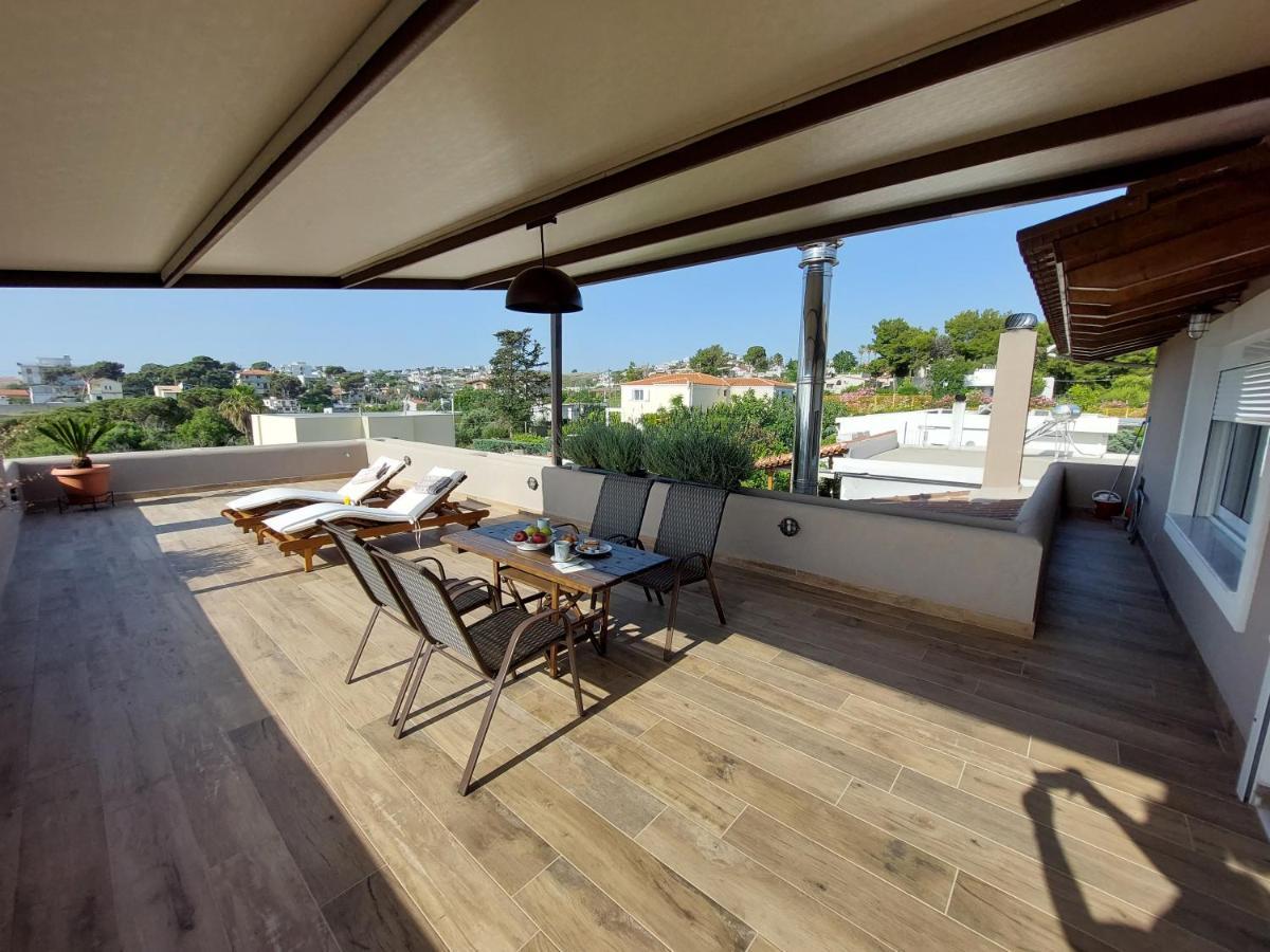 Sea View Apartment 15 Min From Athens Airport Nea Makri Exterior photo